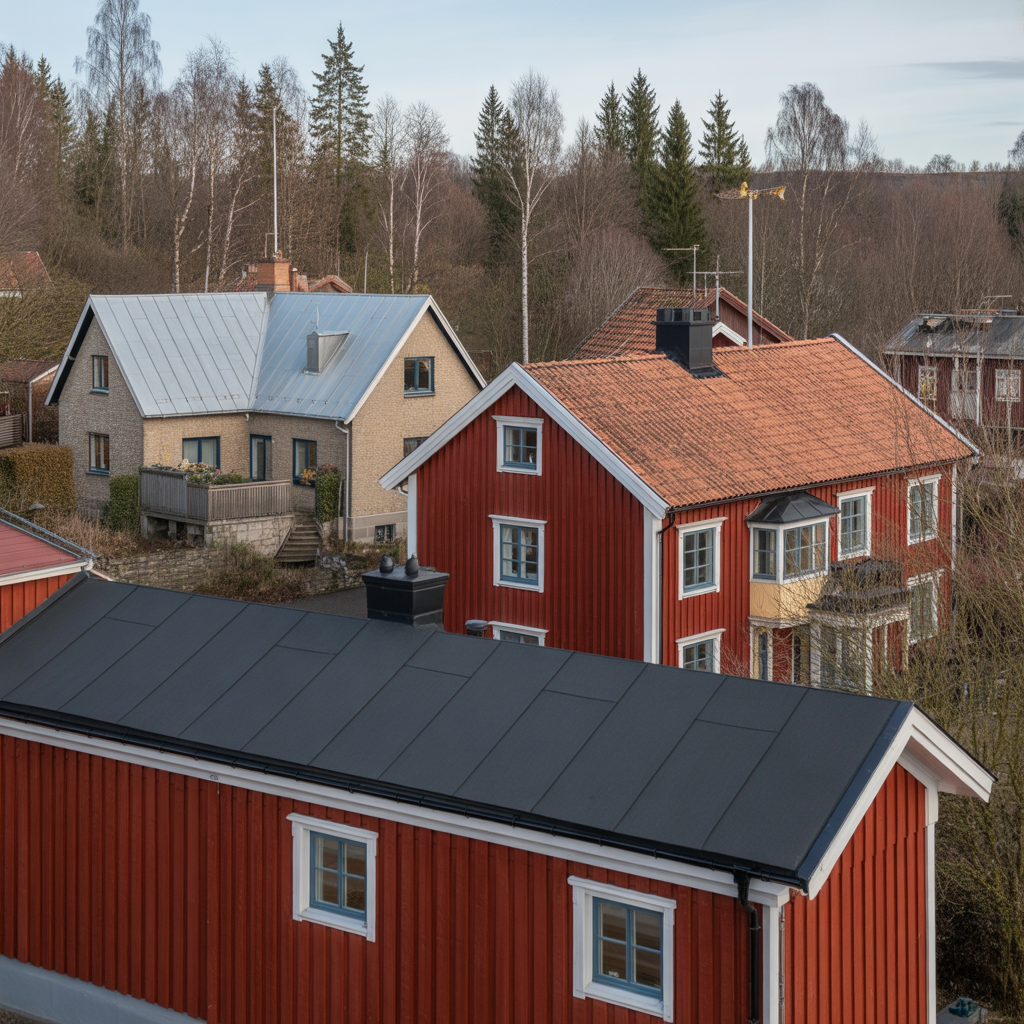 taklutning minsta lutning for pannor papp och plat guide