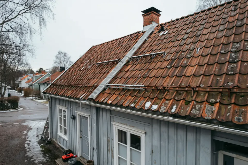montera sn rasskydd och takbrygga r tt smart investering f r ett s krare villatak